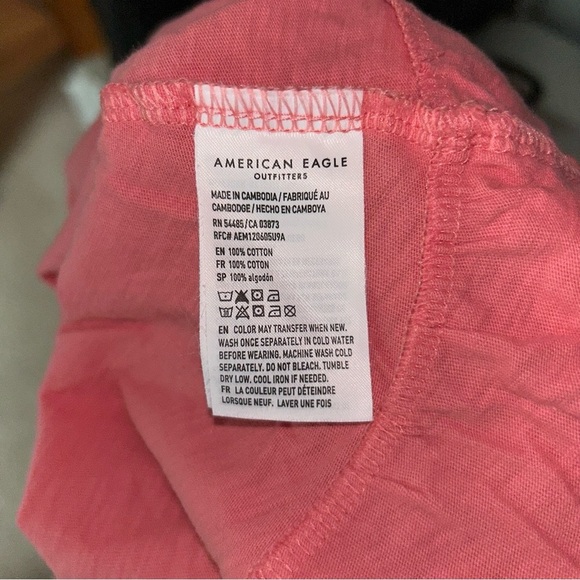 American Eagle Ruffle Trim Cropped Tank Top Medium NWT - Picture 5 of 5